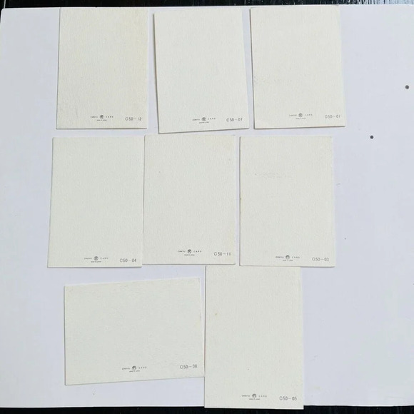 Chikyu Card Asian Influence Art Notecards No Envelopes 2.5 x 3.5 Inch 8 Pieces - Picture 7 of 7